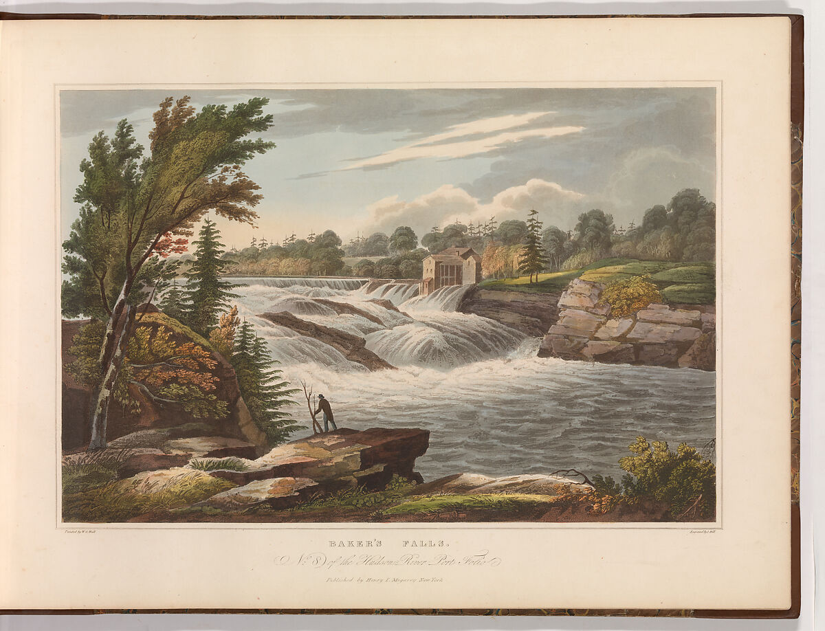 The Hudson River Portfolio, After William Guy Wall (Irish, Dublin 1792–after 1864 Ireland (active America)), Aquatint printed in color with hand-coloring; first and second states
