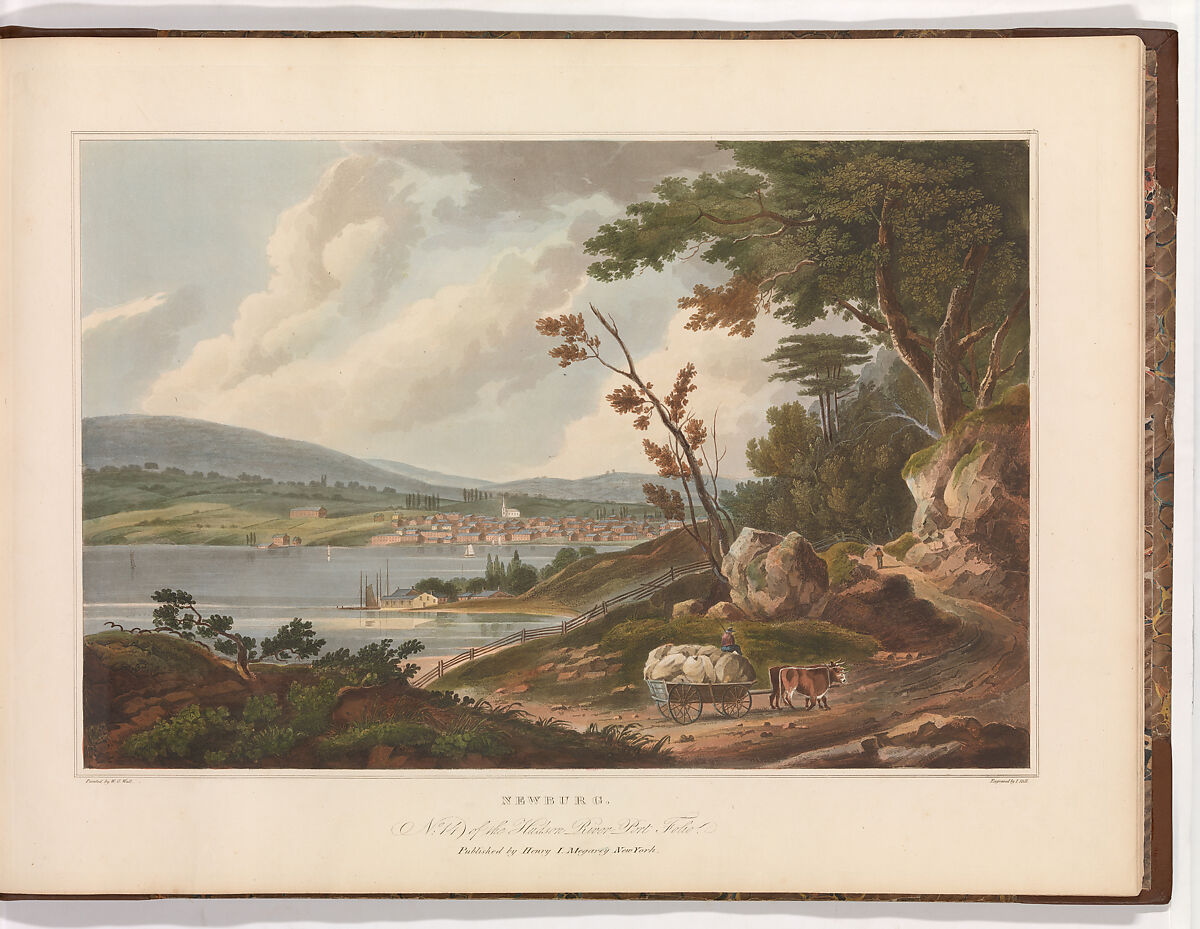 The Hudson River Portfolio, After William Guy Wall (Irish, Dublin 1792–after 1864 Ireland (active America)), Aquatint printed in color with hand-coloring; first and second states