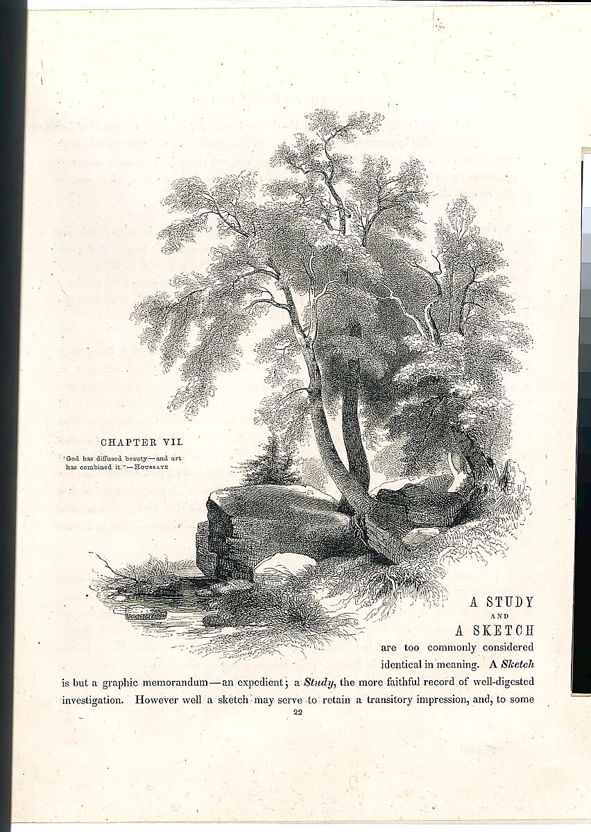 The American Drawing Book: Manual for the Amateur, Basis of Study for the Professional Artist, John Gadsby Chapman (American, Alexandria, Virginia 1808–1889 New York), illustrations: wood engraving