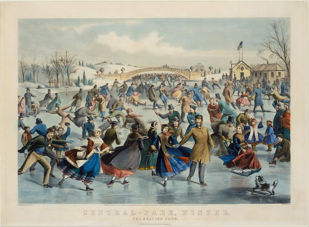 Central Park, Winter – The Skating Pond