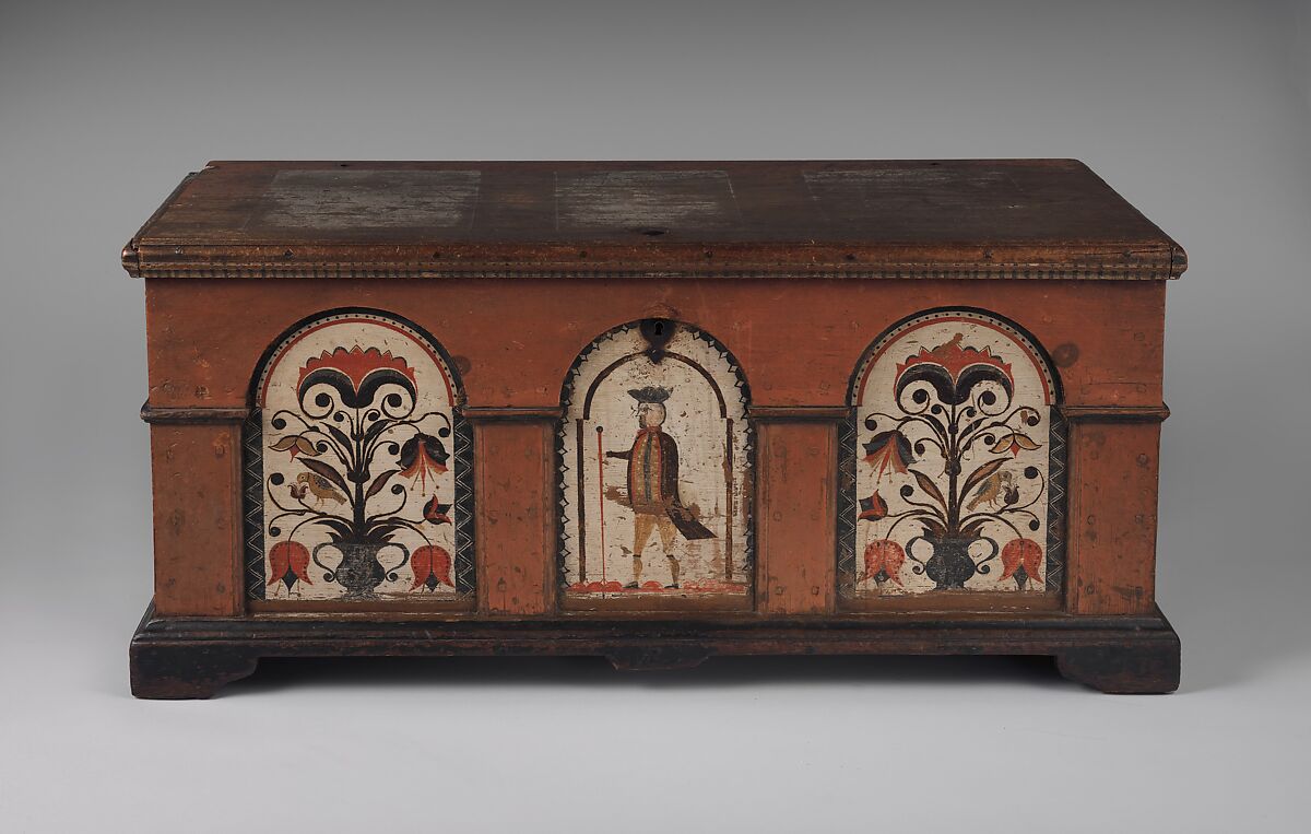 Dower Chest, Yellow pine, American