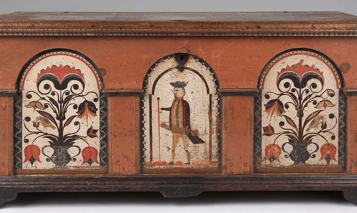 Dower Chest, Yellow pine, American