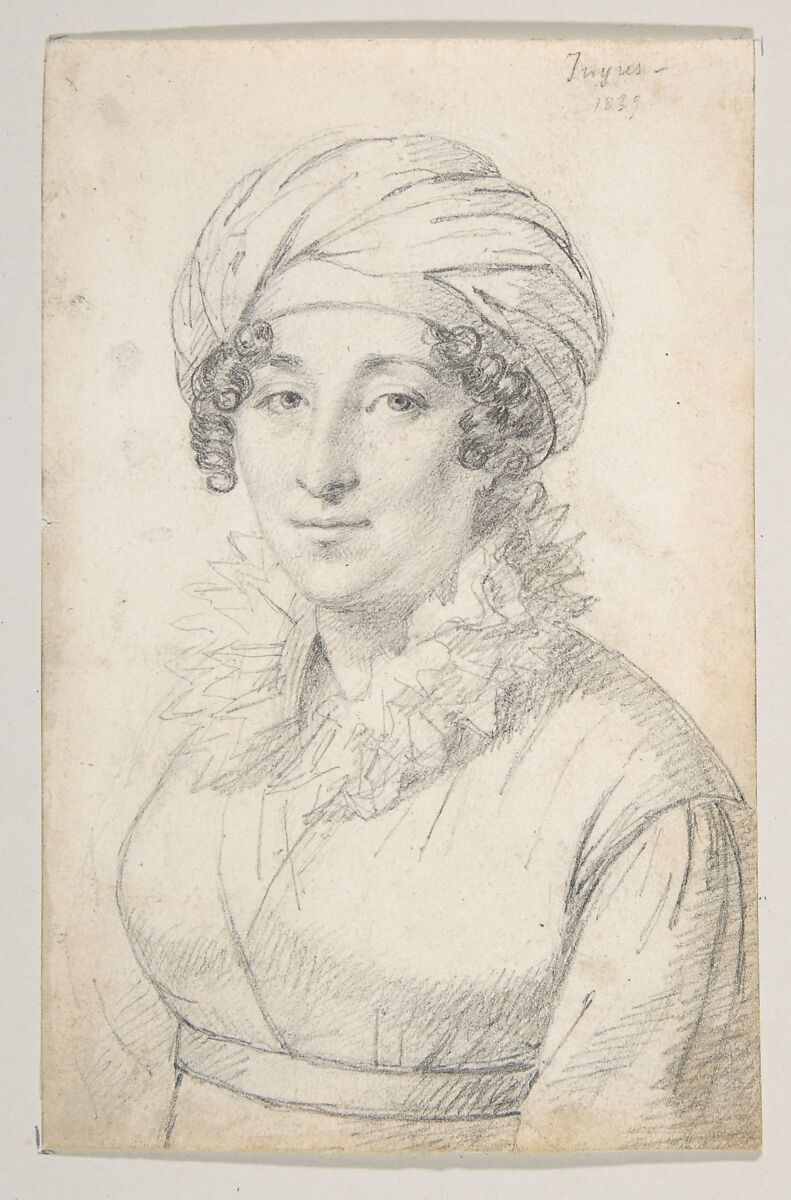 Portrait of a Woman, Anonymous, French, 19th century, Graphite 