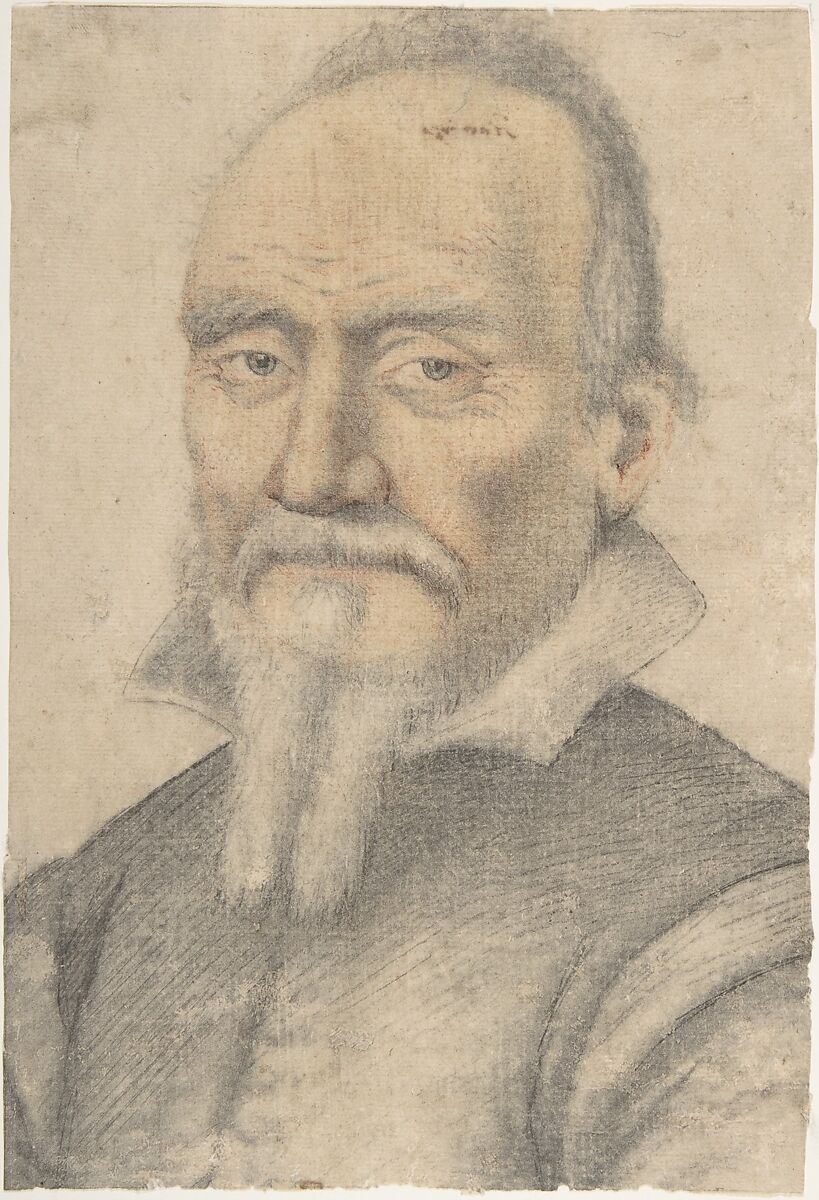Portrait of a Man, Anonymous, French, 16th century, Charcoal, stumped, black and red chalk, some lines reinforced with pen and gray ink 