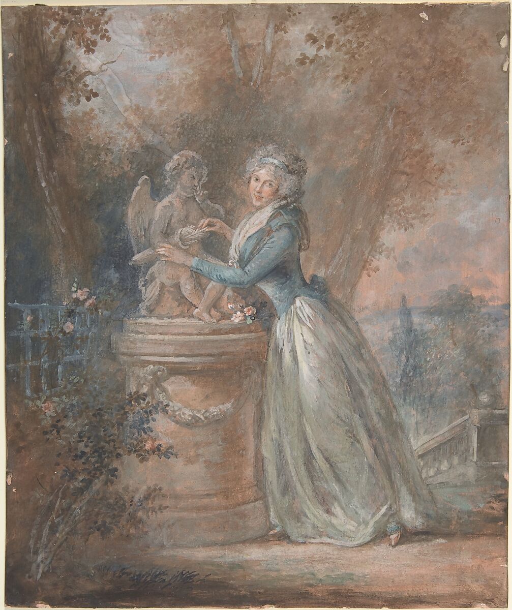 18th century woman on chair