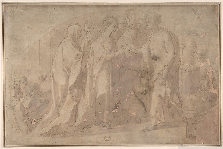 The Marriage of the Virgin (Lunette)
