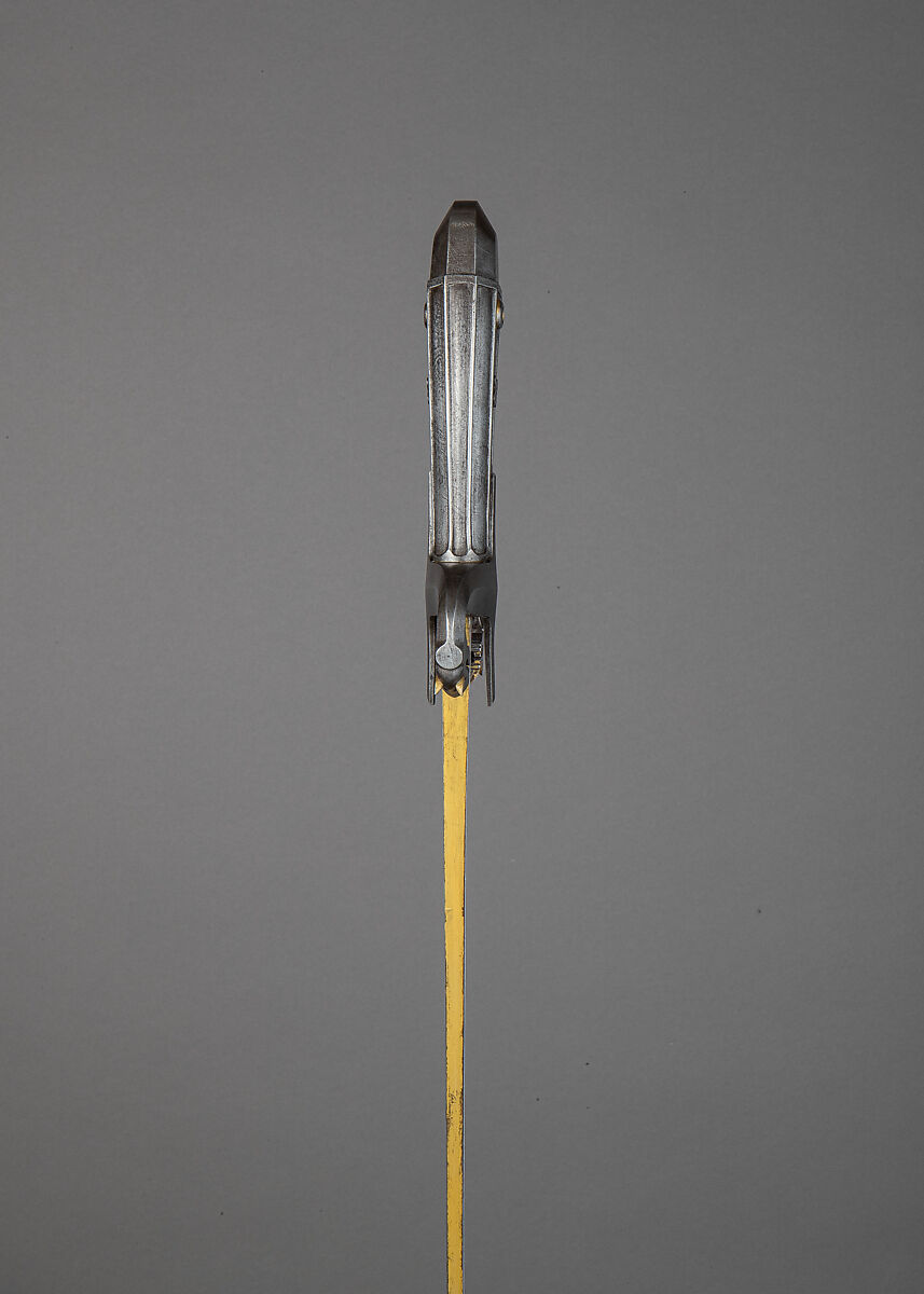 Saber with Scabbard and Strap, Steel, gold, wood, leather, Eastern European, probably Hungary