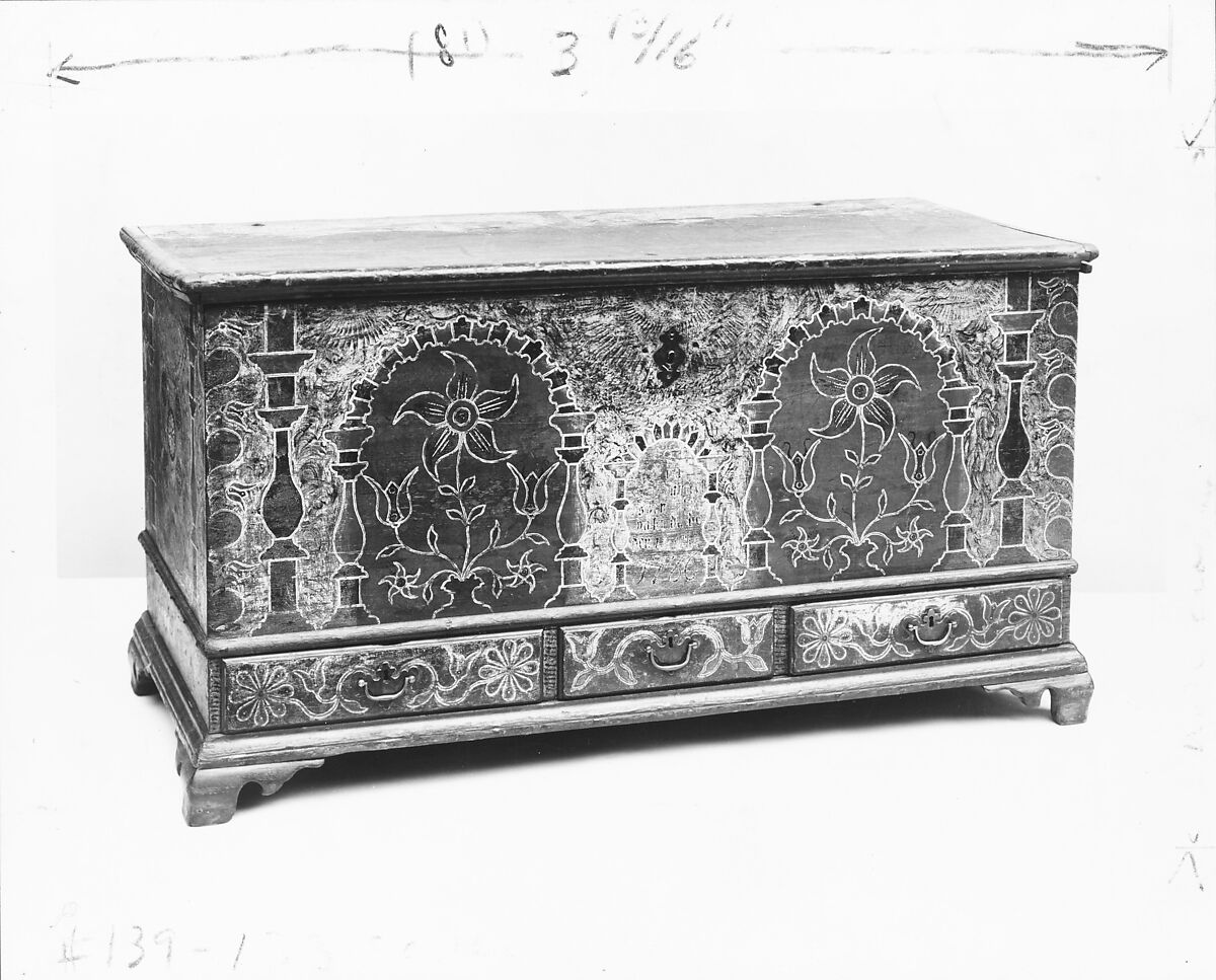 Dower Chest, Poplar, American