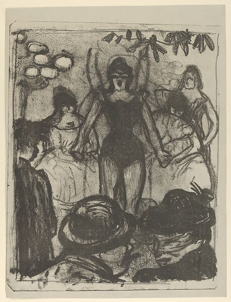 The Singer, Emile Bernard (French, Lille 1868–1941 Paris), Lithograph 