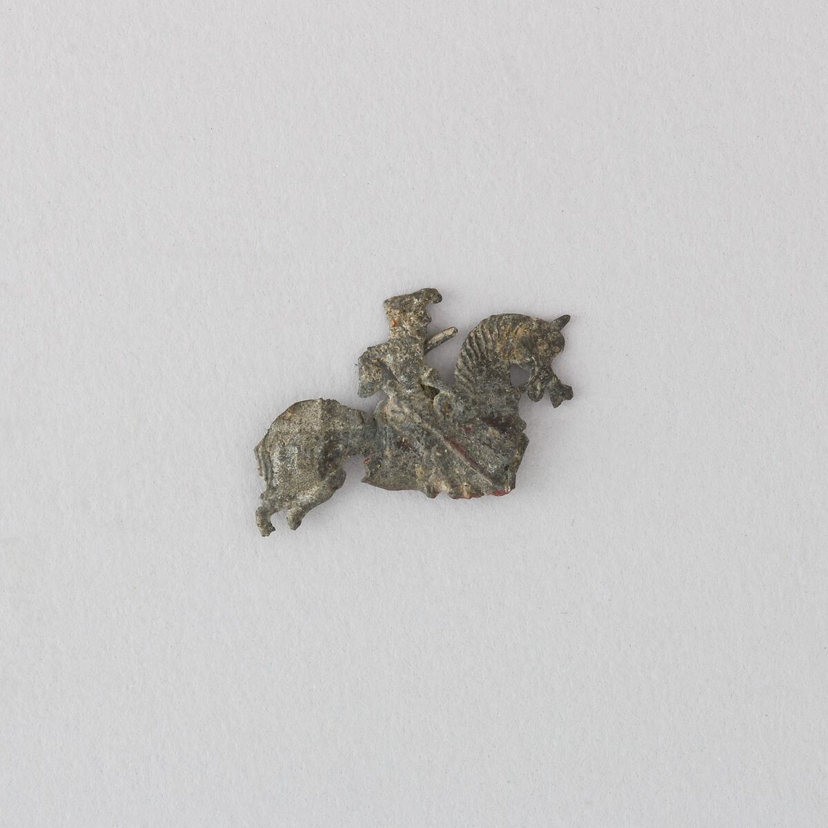 Knights and Horses Pilgrims' Tokens (5 Fragments), Lead, French
