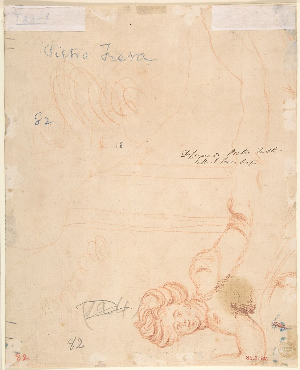 Joseph Sold by His Brothers, Anonymous, Italian, Roman-Bolognese, 17th century, Pen and brown ink, brush and brown wash, over black chalk on light tan paper