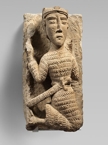 Sculpture of a Kneeling Knight or King