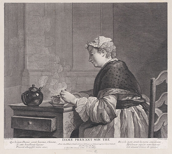 Woman Having Tea