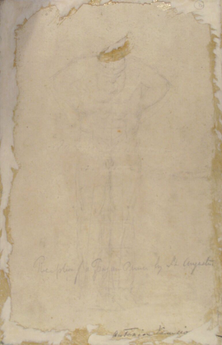 Saint Hyacinth Receiving the Dominican Habit, Aurelio Lomi (Italian, Pisa 1556–1622 Genoa (?)), Pen and brown ink, brush and brown wash; squared in black chalk