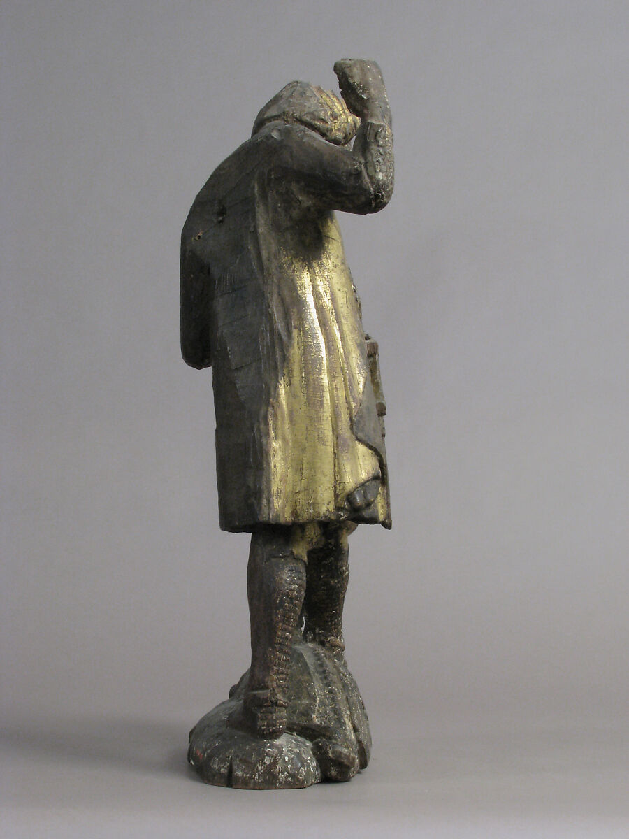 Saint George and the Dragon, Wood, gesso, polychromy, gold, Austrian, Vienna