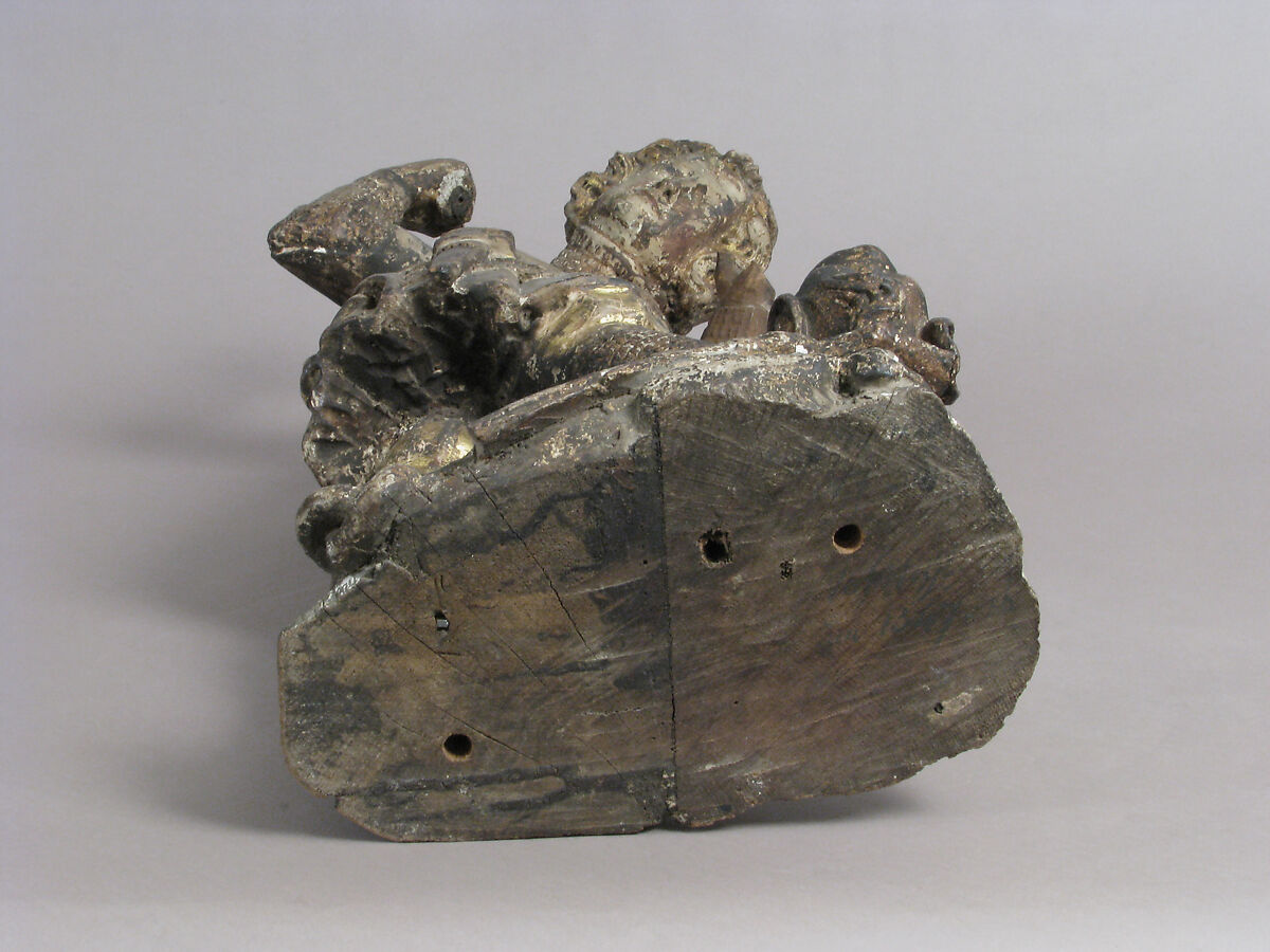 Saint George and the Dragon, Wood, gesso, polychromy, gold, Austrian, Vienna