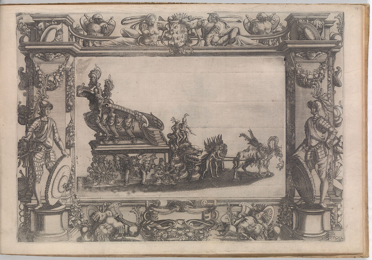 Album with Prints recording the Festivities and Decorations organized in Florence for the 1589 Wedding of Archduke Ferdinand de' Medici and Christine of Lorraine, After Bernardo Buontalenti (Bernardo delle Girandole) (Italian, Florence ca. 1531–1608 Florence), Etching