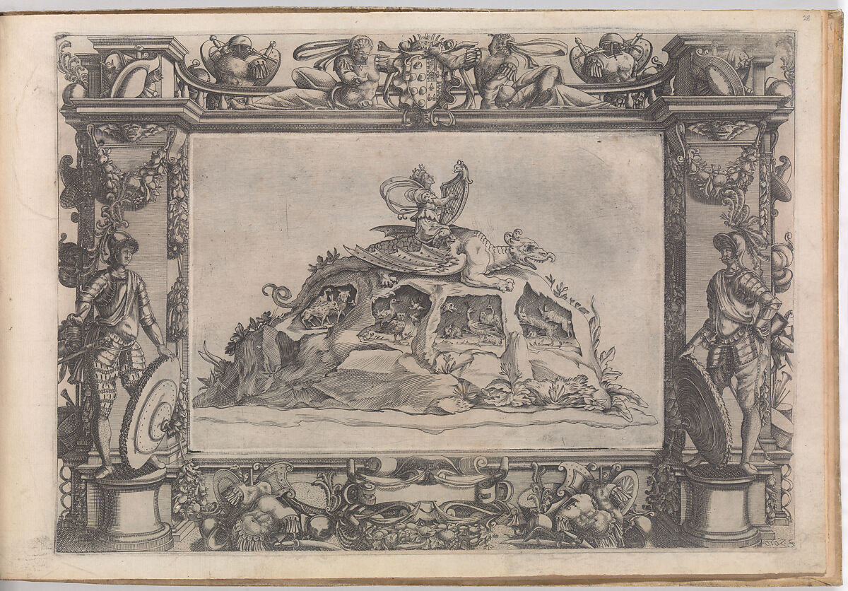 Album with Prints recording the Festivities and Decorations organized in Florence for the 1589 Wedding of Archduke Ferdinand de' Medici and Christine of Lorraine, After Bernardo Buontalenti (Bernardo delle Girandole) (Italian, Florence ca. 1531–1608 Florence), Etching 