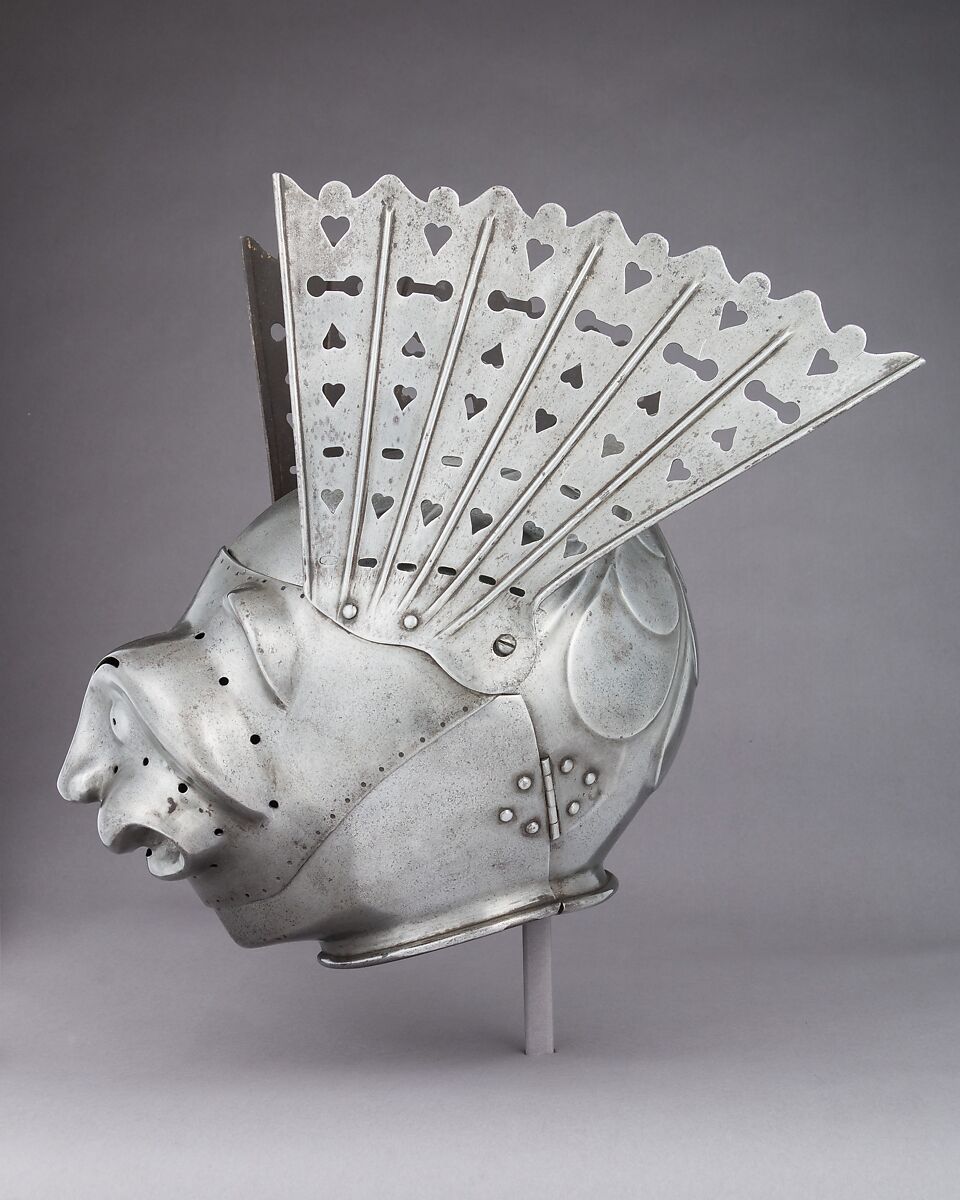 Armet-à-Rondelle, Steel, Polish