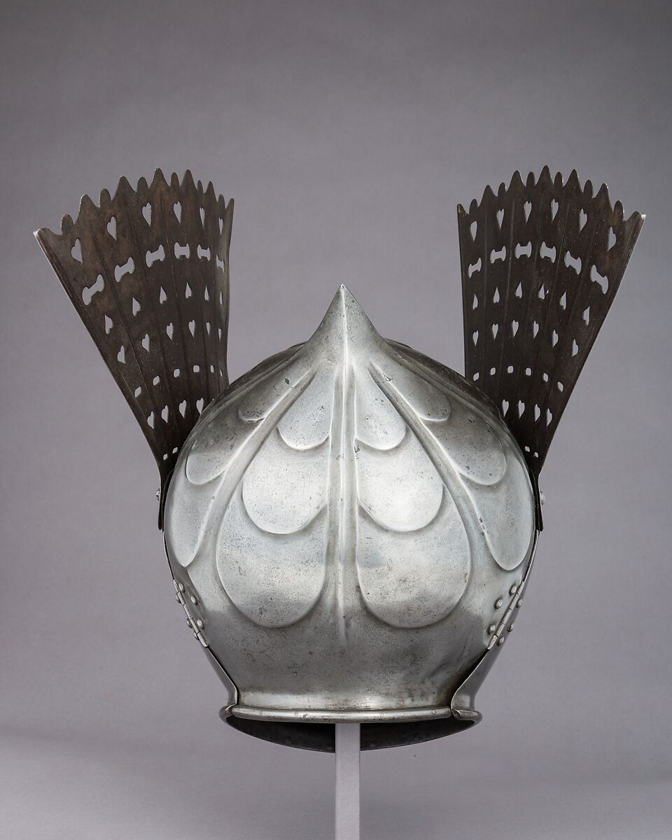 Armet-à-Rondelle, Steel, Polish