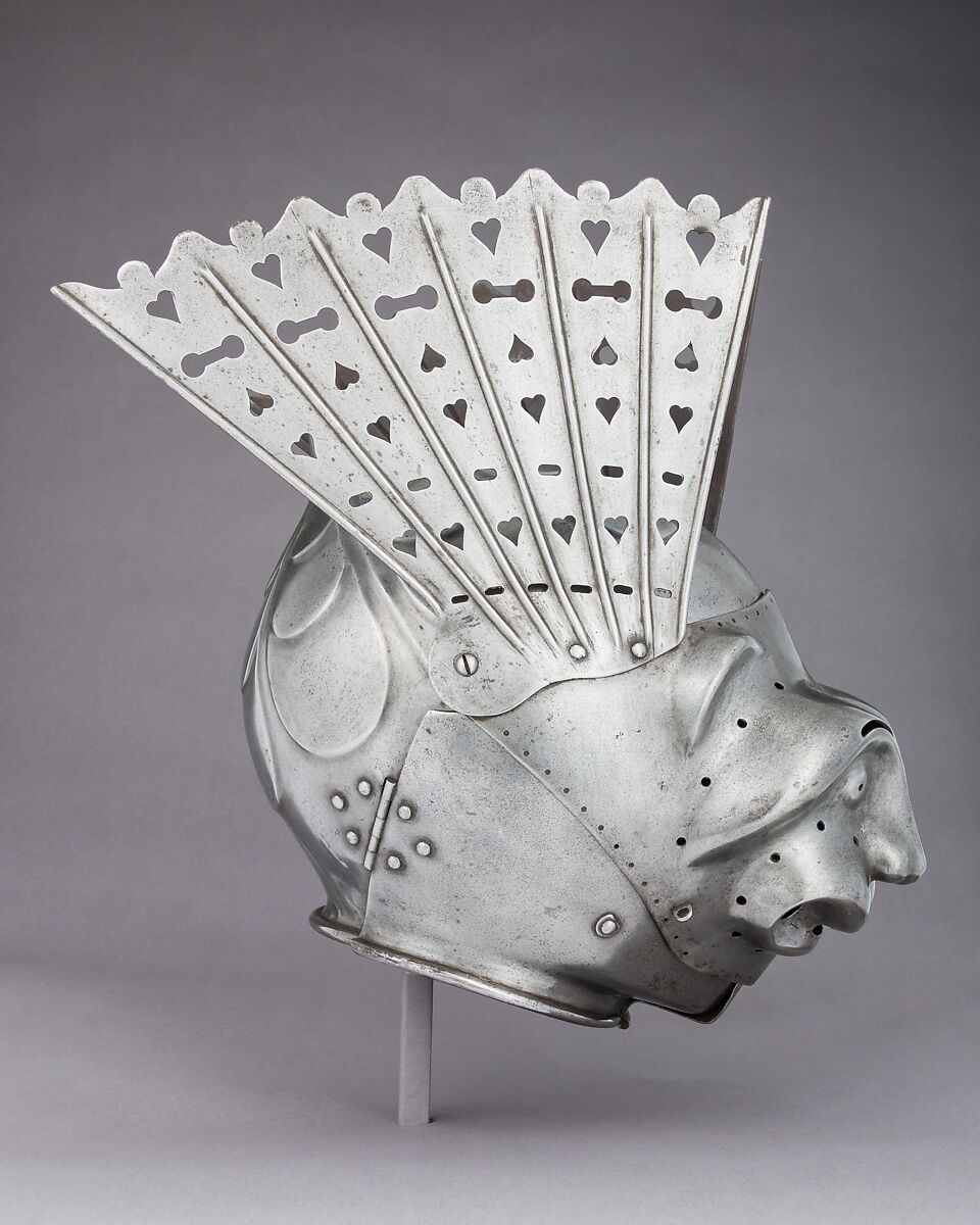 Armet-à-Rondelle, Steel, Polish