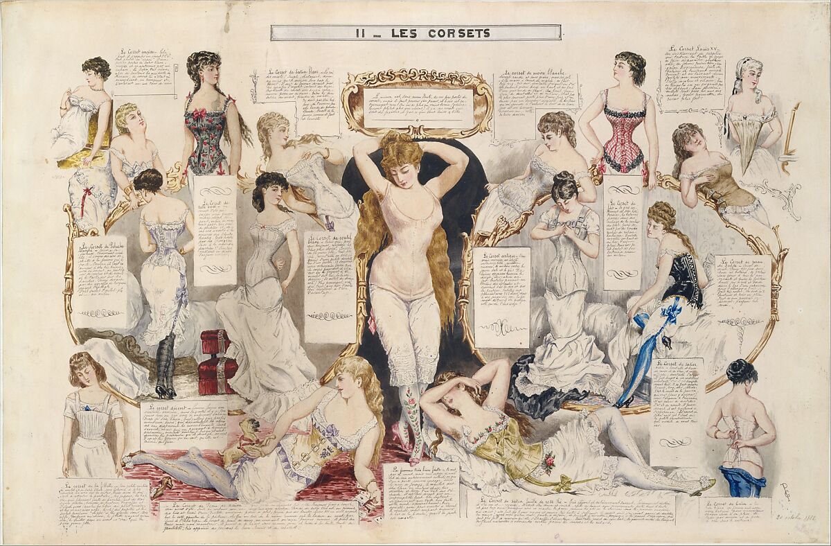 Etudes sur les femmes, Henri de Montaut (French, 1825–1897 Paris), Album containing ink and watercolor drawings 