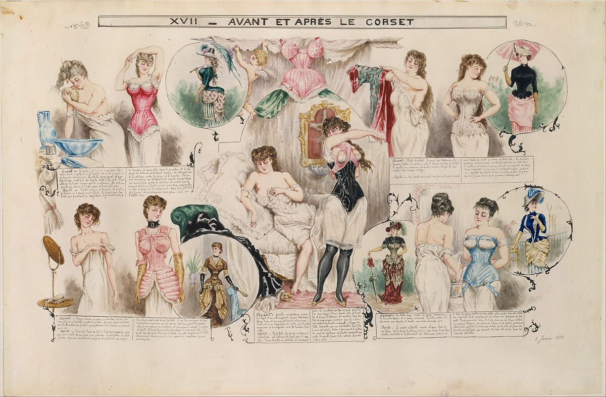 Etudes sur les femmes, Henri de Montaut (French, 1825–1897 Paris), Album containing ink and watercolor drawings