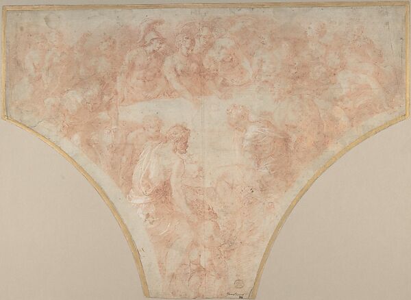 Apple of Discord Thrown by Eris at the Marriage of Peleus and Thetis: Study for Fresco in the Hall of Henri II at Fountainebleau