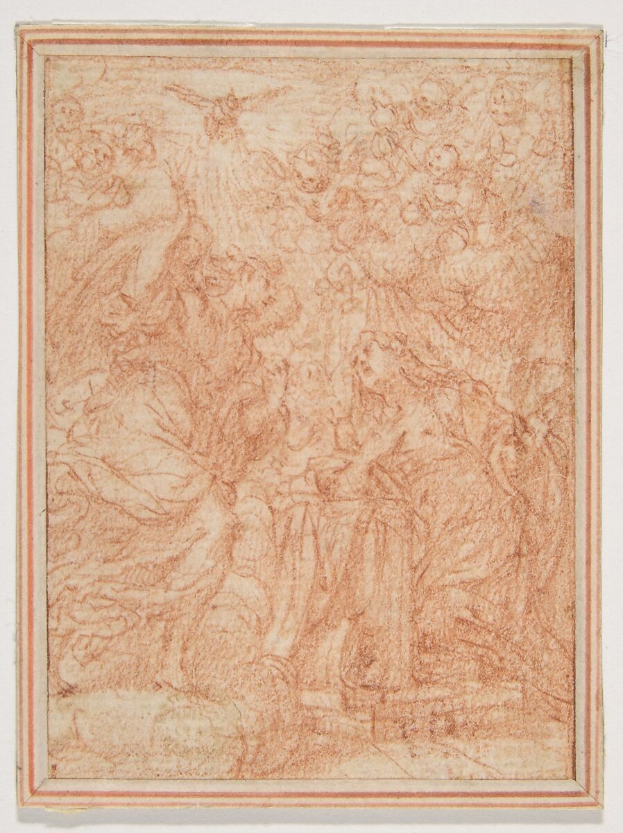 The Annunciation, Camillo Procaccini (Italian, Bologna 1555–1629 Milan), Red chalk 
