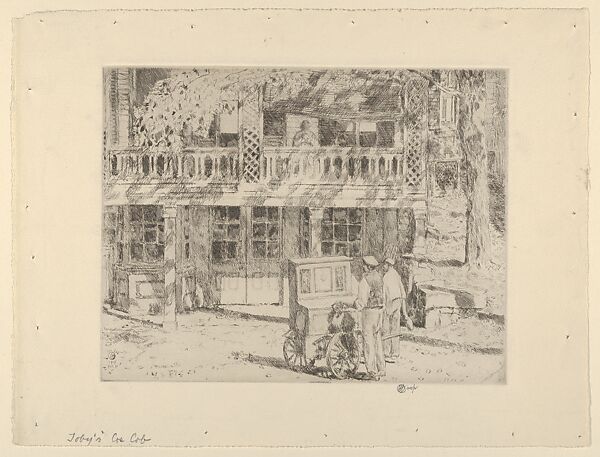 Toby's, Cos Cob, Childe Hassam (American, Dorchester, Massachusetts 1859–1935 East Hampton, New York), Etching 