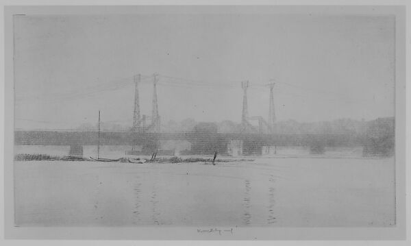 Railroad Bridge, Connecticut, Kerr Eby (Canadian (born Japan), Tokyo 1889–1946 Norwalk, Connecticut), Etching 