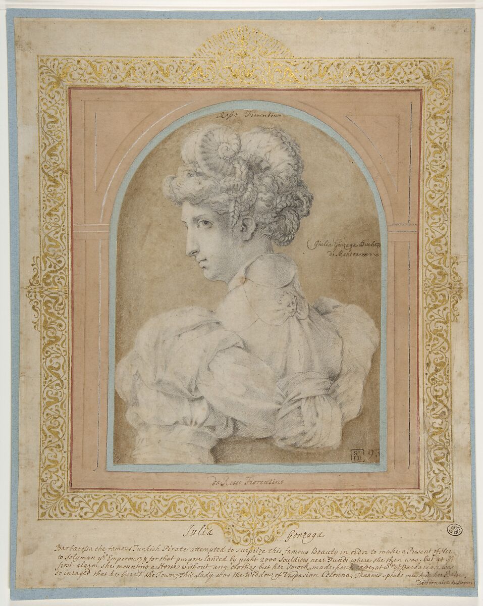 Bust of a Woman with an Elaborate Coiffure