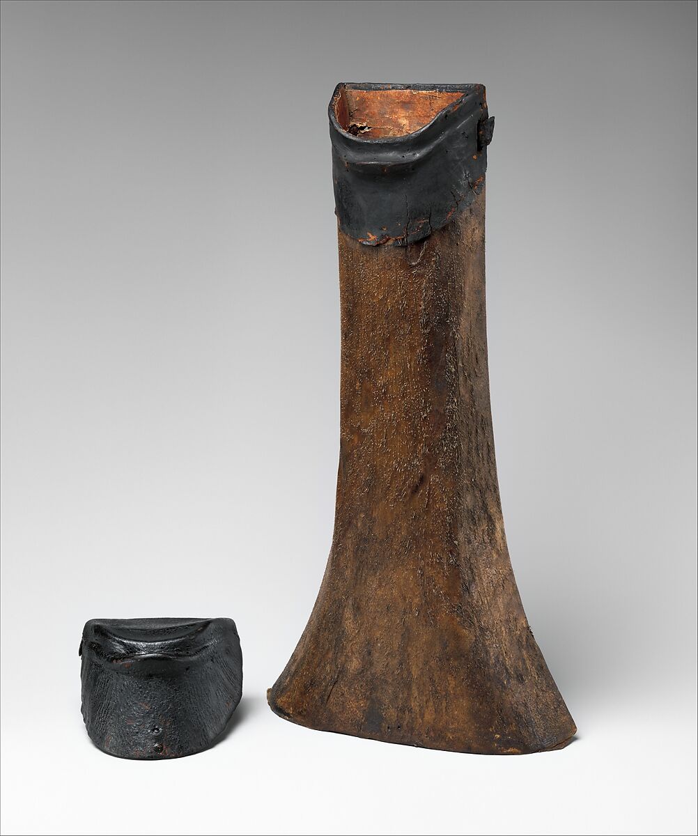 Quiver with Eleven Crossbow Bolts, Wood (oak, probably birch), tanned hide (possibly badger), paper, leather, steel, iron alloy, Western or Central European; quiver, possibly German