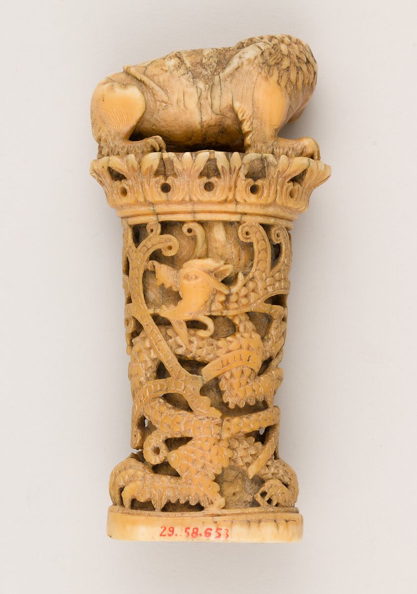 Hilt of a Dagger, Ivory, possibly Italian, Venice