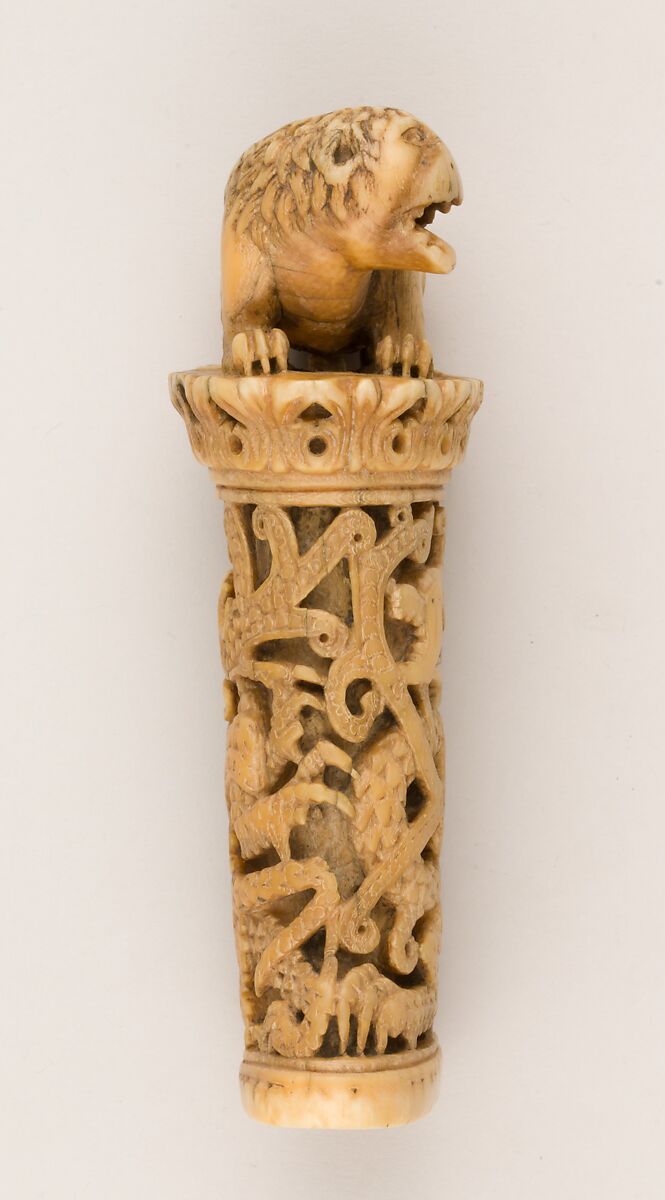 Hilt of a Dagger, Ivory, possibly Italian, Venice