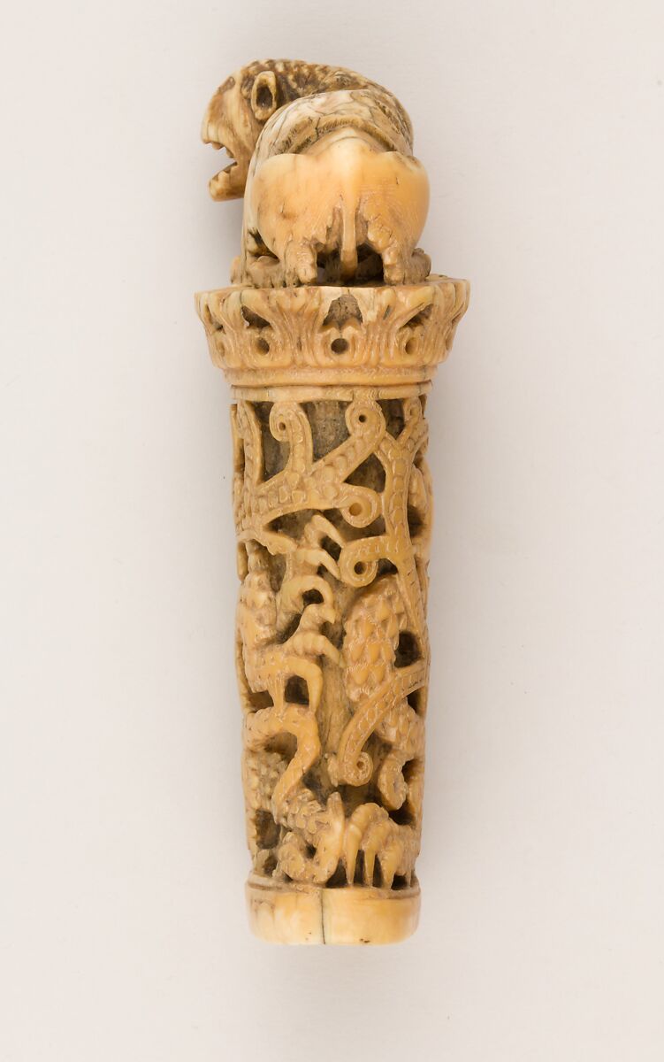 Hilt of a Dagger, Ivory, possibly Italian, Venice