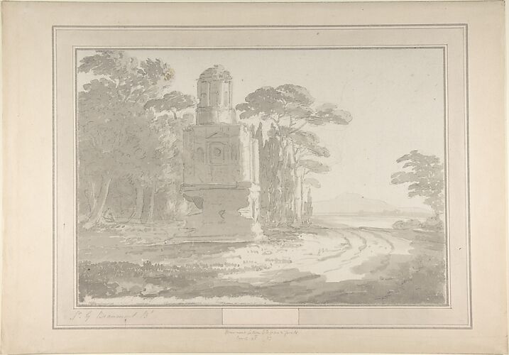 Italian Landscape with a Tomb