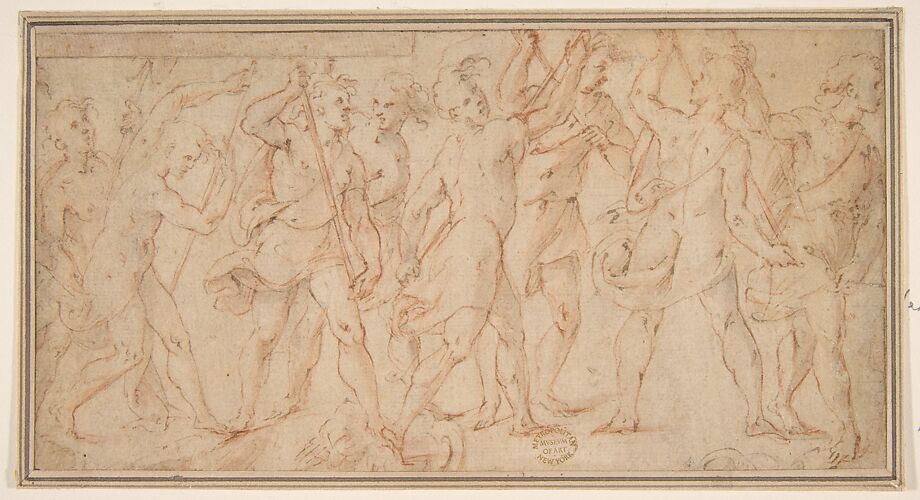 Procession of figures