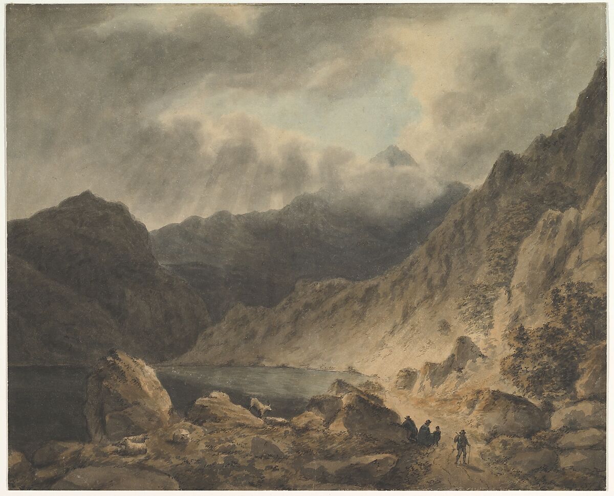 Storm Over A Lake, Attributed to Joseph Barber (British, Newcastle-upon-Tyne 1757–1811 Birmingham), Watercolor 