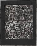 Two Maps II, Jasper Johns  American, Lithograph