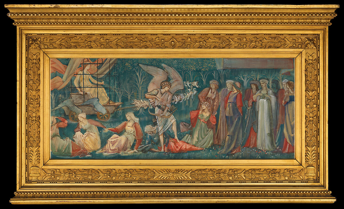 The Passing of Venus, Sir Edward Burne-Jones (British, Birmingham 1833–1898 Fulham), Gouache (bodycolor) and metallic paint on cardboard