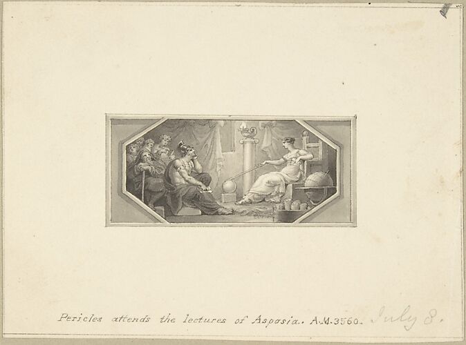 Pericles Attends the Lectures of Aspasia