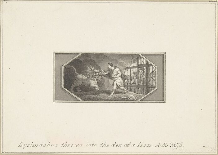 Lysimachus thrown into the Den of a Lion