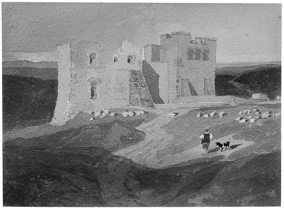 Ruined Castle, Copy after John Sell Cotman (British, Norwich 1782–1842 London), Watercolor over graphite