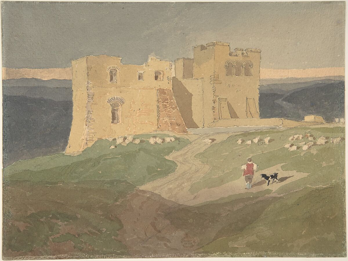 Ruined Castle, Copy after John Sell Cotman (British, Norwich 1782–1842 London), Watercolor over graphite 