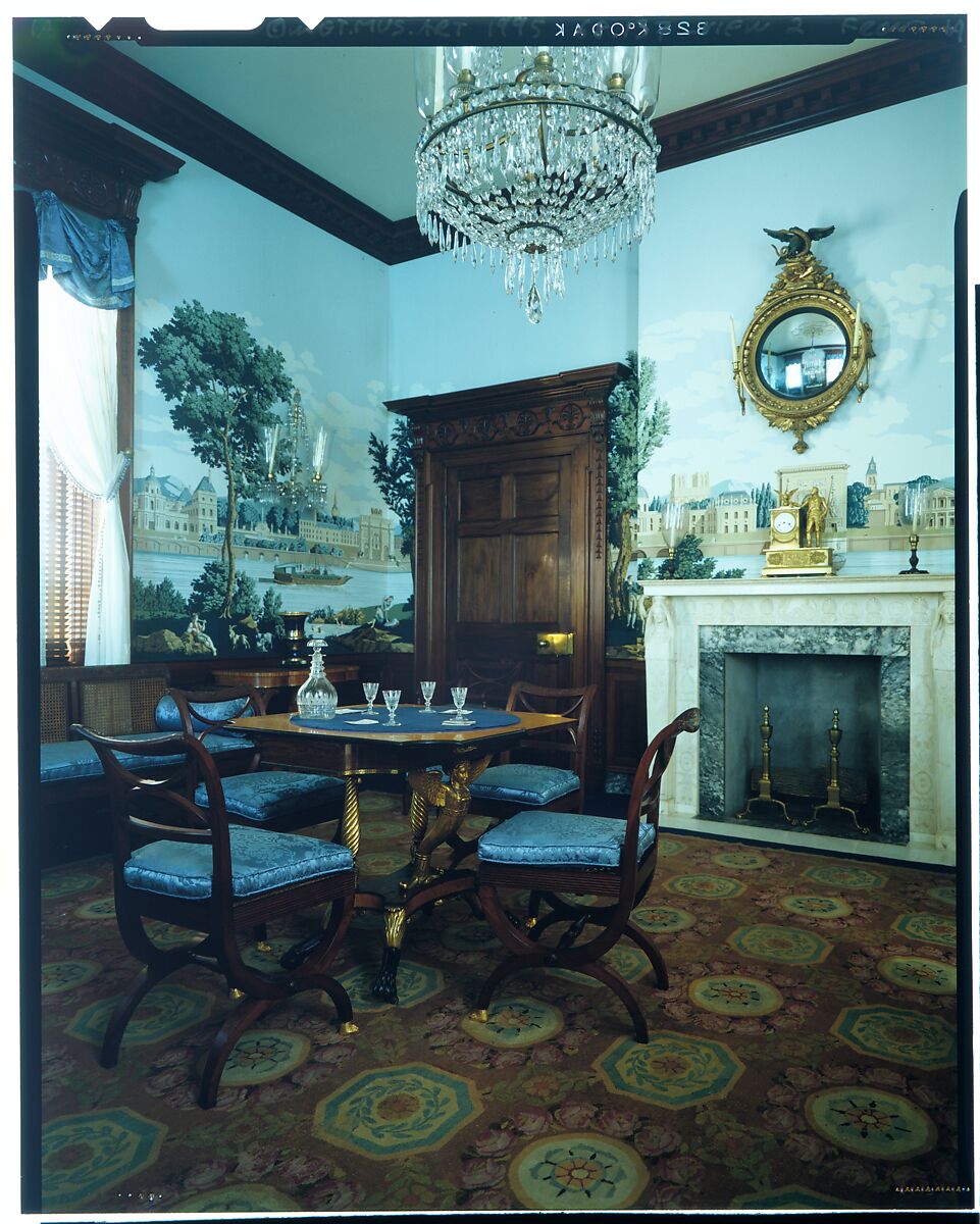 Parlor from the William C. Williams House, Theophilus Nash (died 1854), Mahogany and marble, American