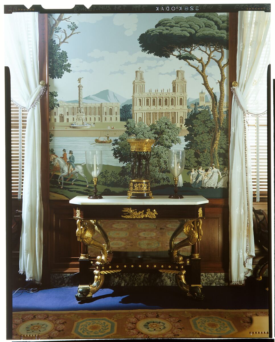 Parlor from the William C. Williams House, Theophilus Nash (died 1854), Mahogany and marble, American