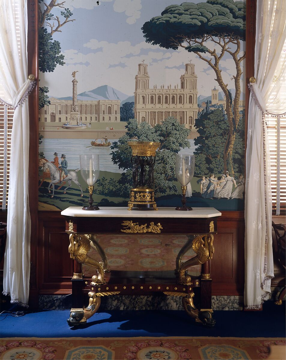 Parlor from the William C. Williams House, Theophilus Nash (died 1854), Mahogany and marble, American