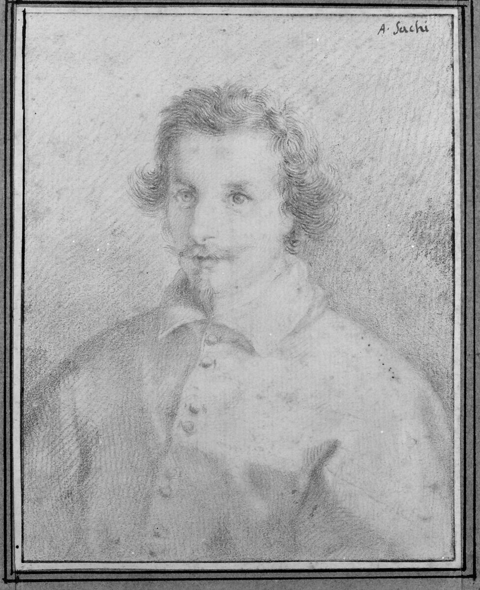 Portrait of Cardinal Antonio Barberini the Younger, attributed to Andrea Sacchi (Italian, Rome (?) ca. 1599–1661 Rome), Red chalk