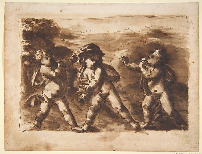 Three Dancing Putti